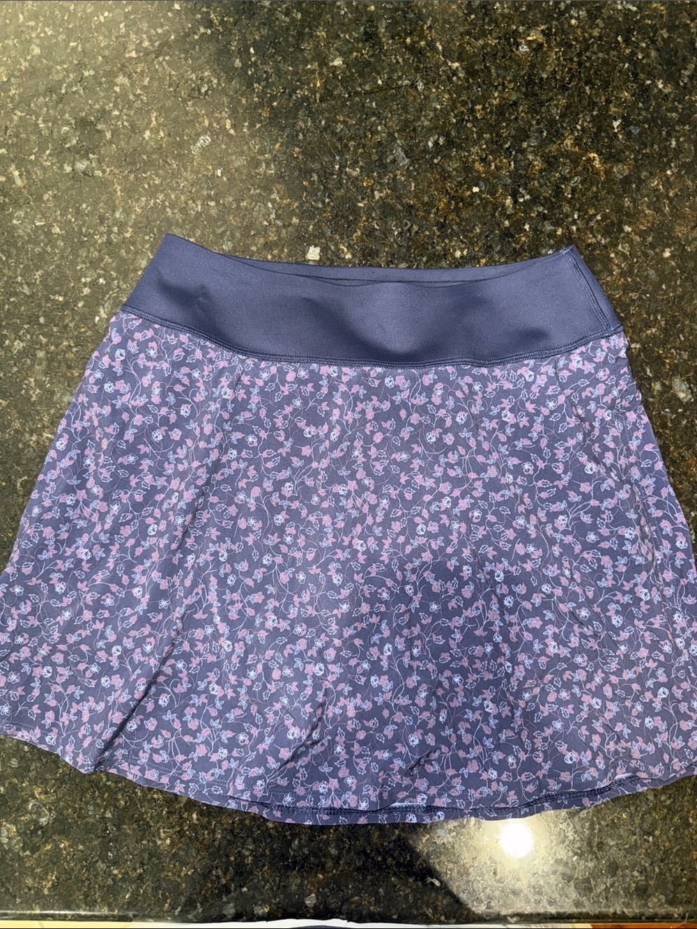 Puma Purple Floral Skater Skirt